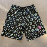 Gem Gloves Mesh Shorts - No Pressure No Diamonds - Black/Mint - Smash It Sports