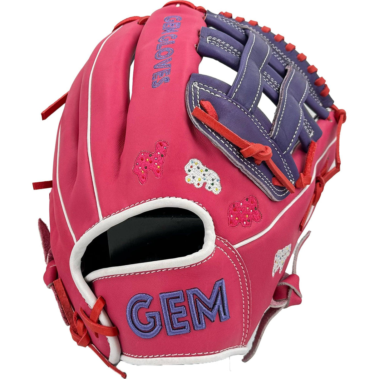 Gem Gloves Softball Fielding Glove - GEM053 Frosted Animals - Smash It Sports
