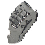 Gem Gloves Softball First Base Mitt/Glove - GEM021 (Grey/Black/White) - Smash It Sports