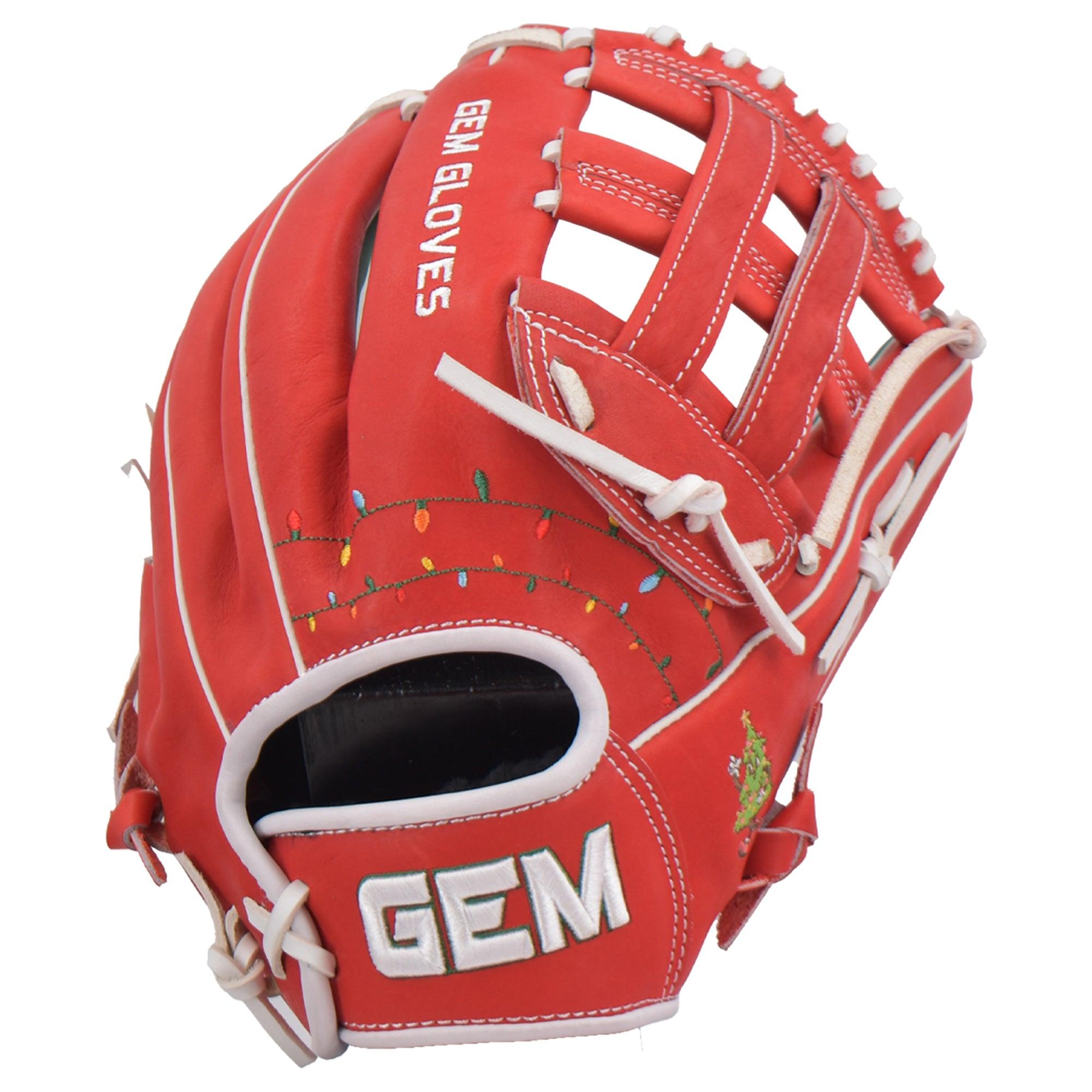 Gem Gloves Softball Fielding Glove - GEM038 Holly Jolly