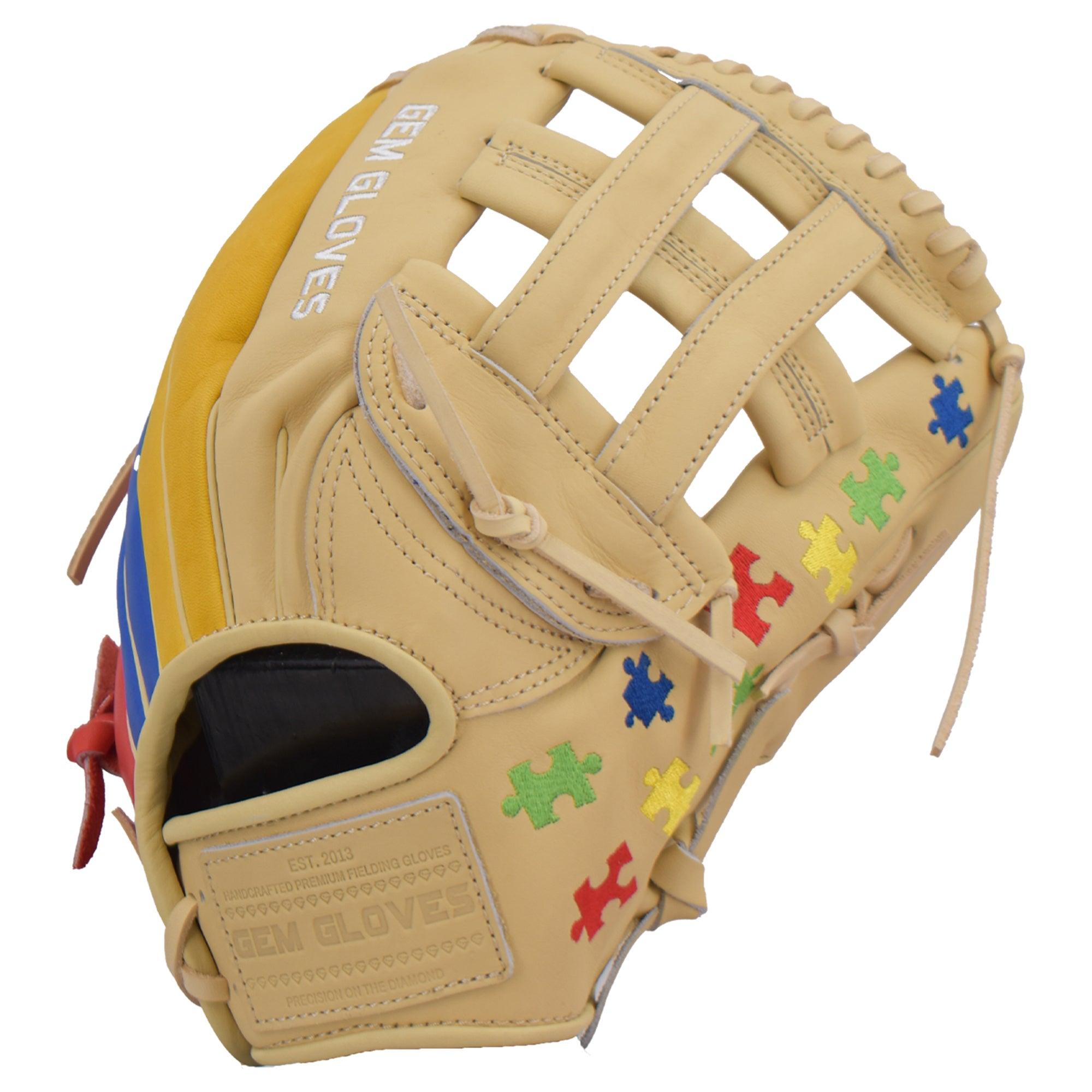 Gem Gloves Softball Fielding Glove - GEM041 Autism Awareness