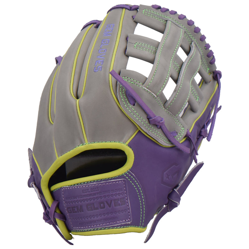 Gem Gloves Softball Fielding Glove - GEM042 Electric Grape