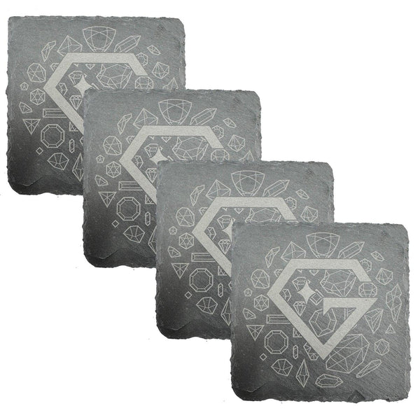 Gem Gloves Slate Coasters (4-Pack)