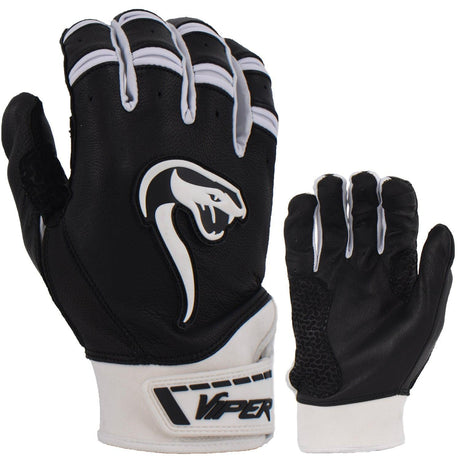 Grindstone Short Cuff Batting Glove - Black/White - Smash It Sports