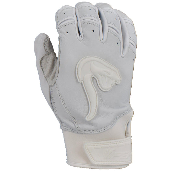 Grindstone Short Cuff Batting Glove - White - Smash It Sports