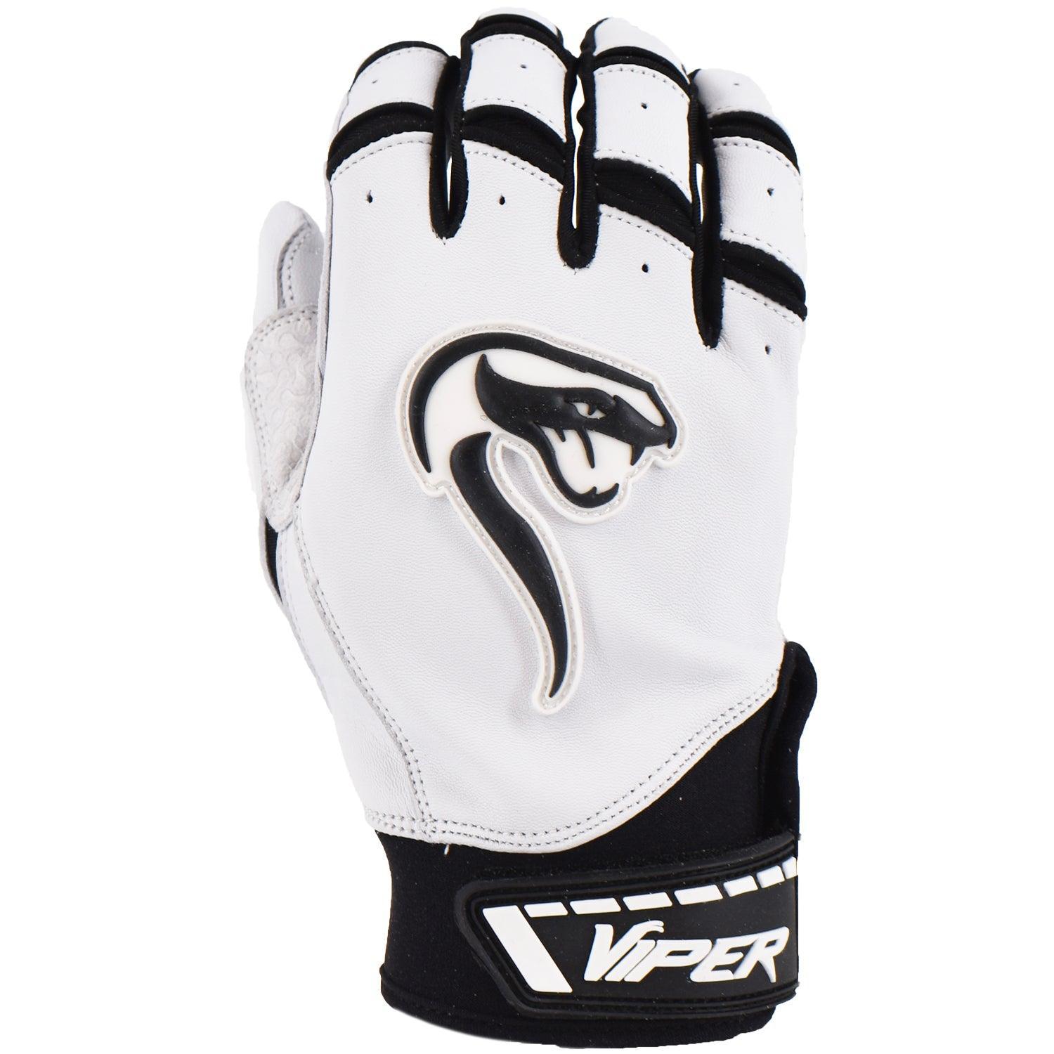 Grindstone Short Cuff Batting Glove - White/Black - Smash It Sports