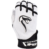 Grindstone Short Cuff Batting Glove - White/Black - Smash It Sports