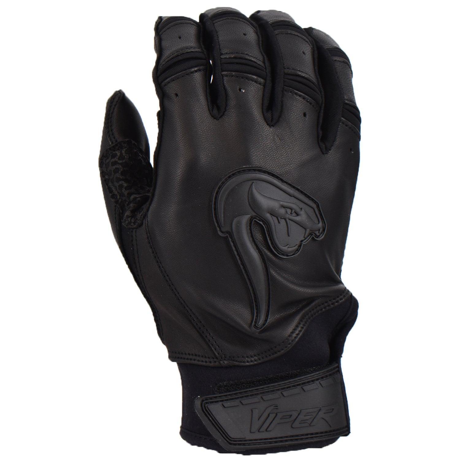 Viper Grindstone Short Cuff Batting Glove - Black - Smash It Sports