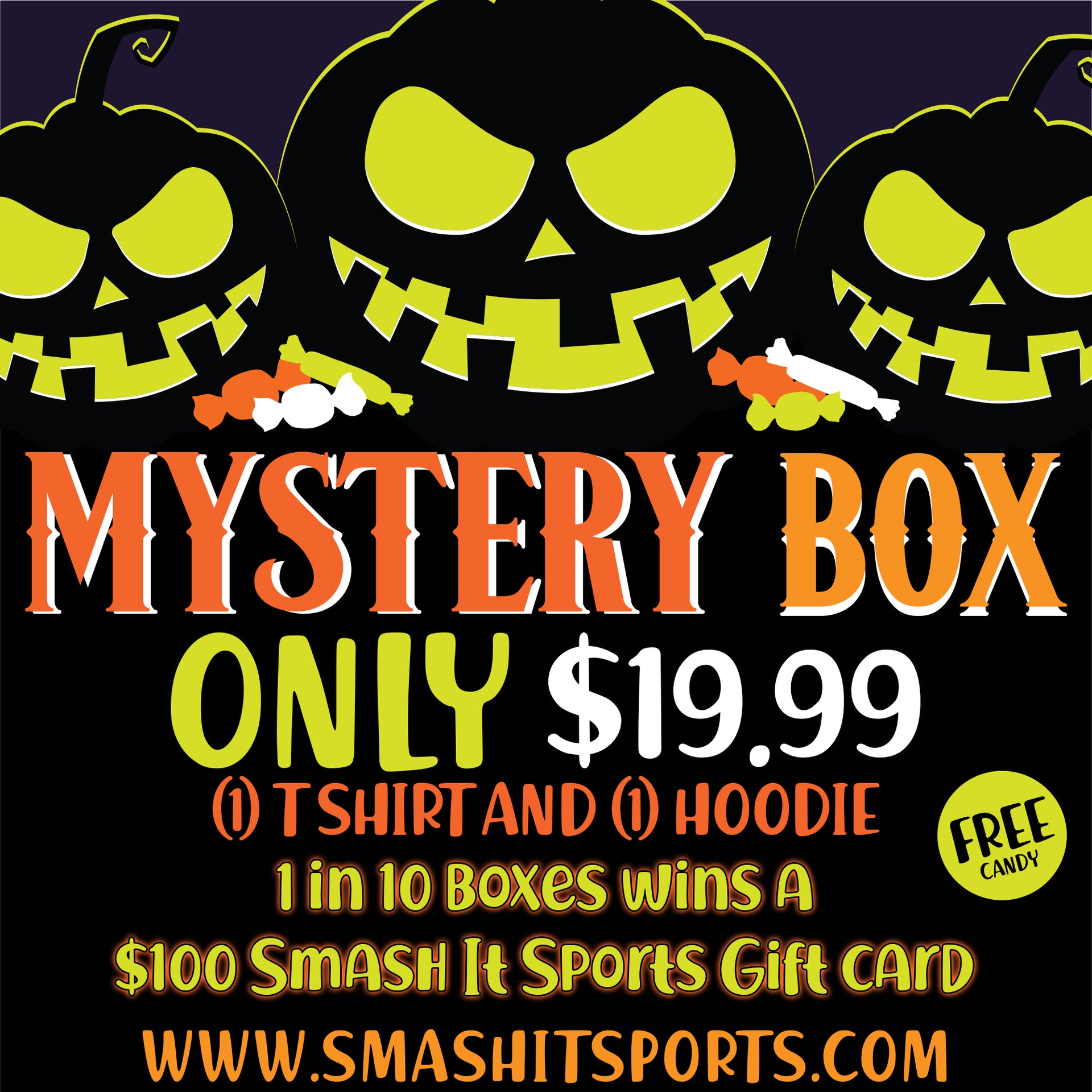Halloween Mystery Apparel Box - Men's – Smash It Sports, image size:1920x1920