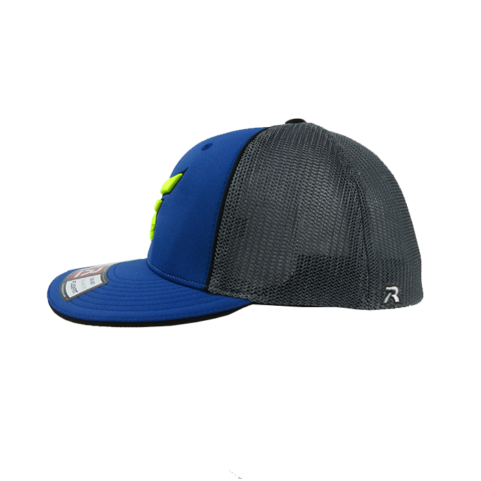 Easton Hat by Richardson (R165) Blue/Charcoal/Blue/Black/Volt - Smash It Sports