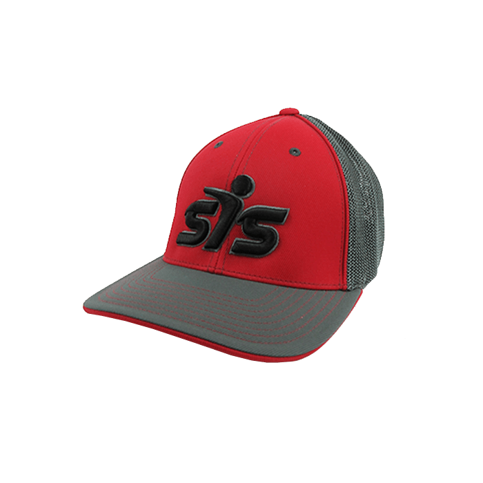 Smash It Sports Hat by Pacific (404M) Graphite/Graphite/Red/Graphite/Black - Smash It Sports