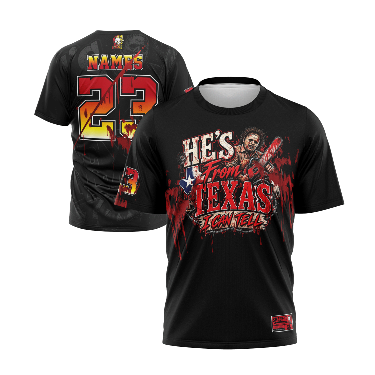 2026 Smash It Sports Halloween Short Sleeve Jersey (Customized Buy-In) Texas