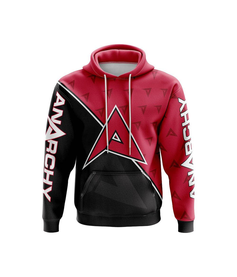 Anarchy Fleece Hoodie - Black/Red - Smash It Sports