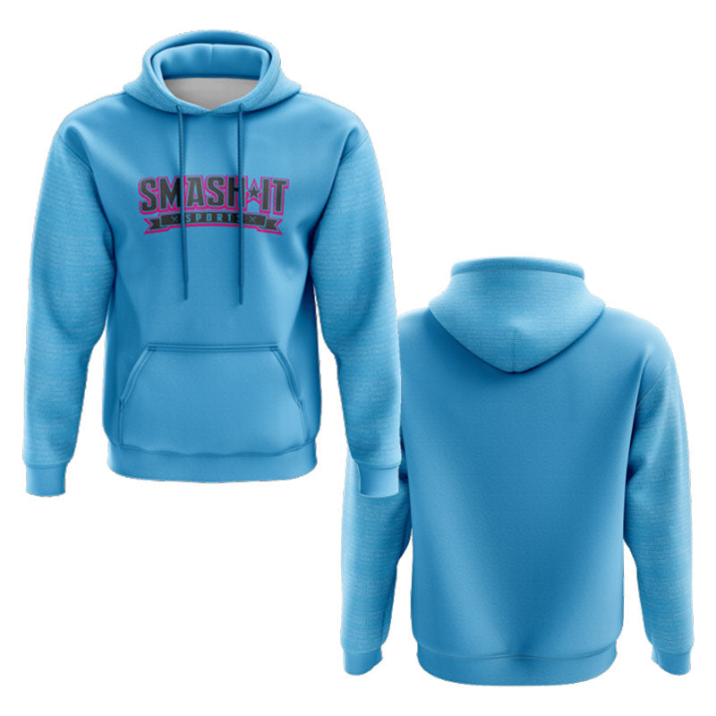 Smash It Sports Fleece Hoodie - Shadow Carolina Blue