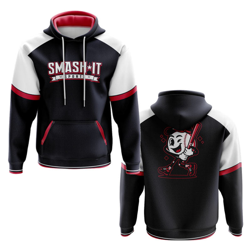 Smash It Sports Fleece Hoodie - Smashie Navy/White