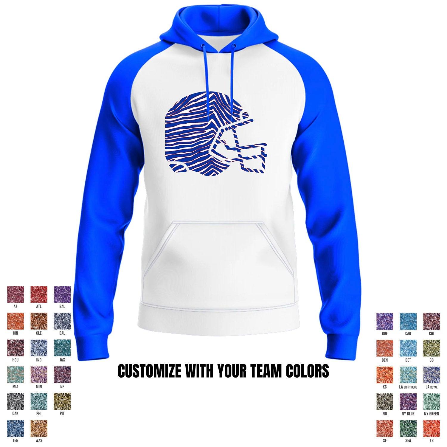 Football Team - Helmet - Performance Defender Hoodie - Royal - Smash It Sports