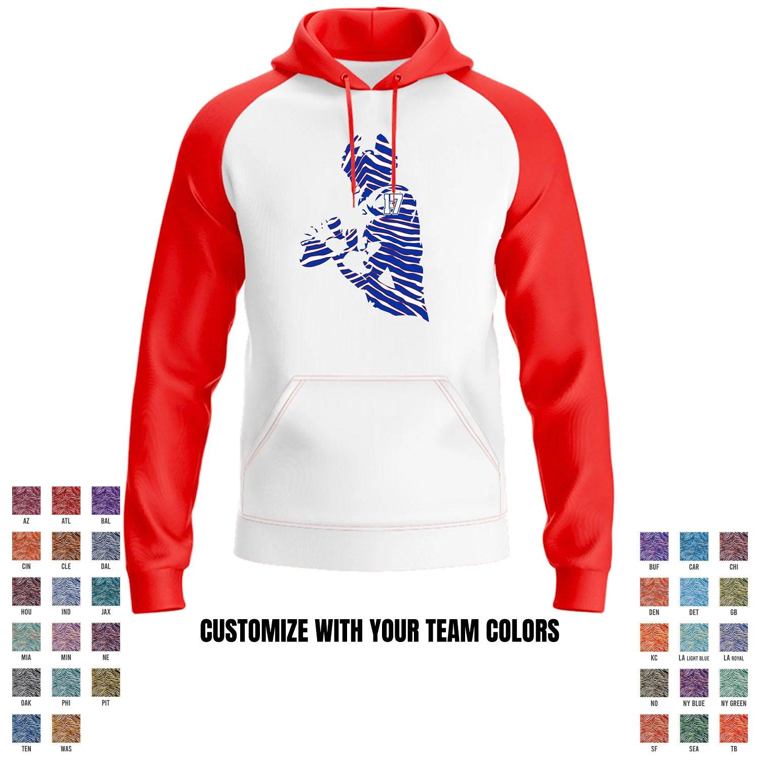 Football Team - Player - Performance Defender Hoodie - Red - Smash It Sports