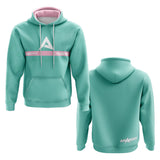 Anarchy Fleece Hoodie - Teal/Pink