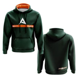 Anarchy Fleece Hoodie - Dark Green/Orange