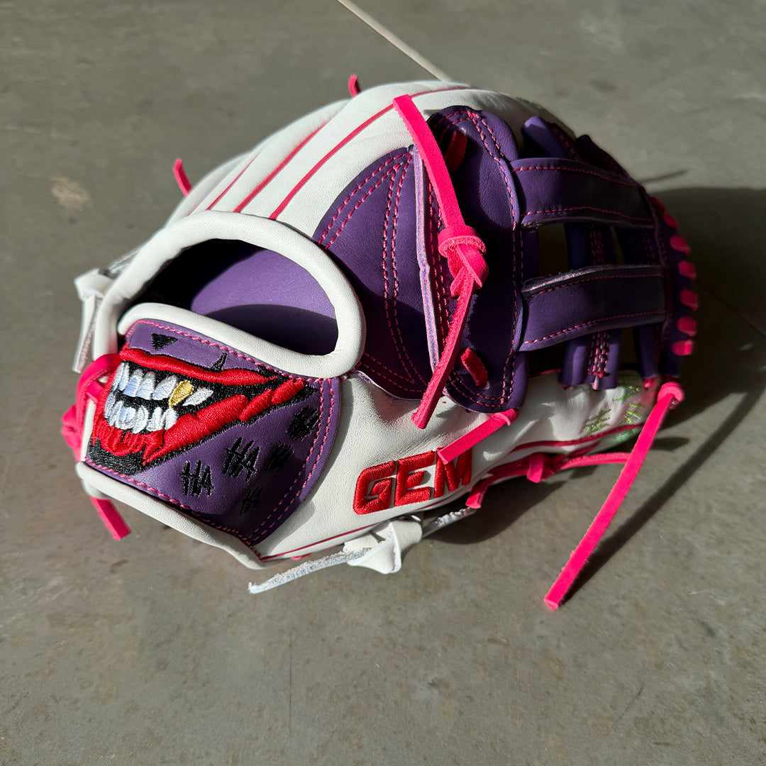 Gem Gloves Baseball Fielding Glove - GEM087 Joker 2.0 White