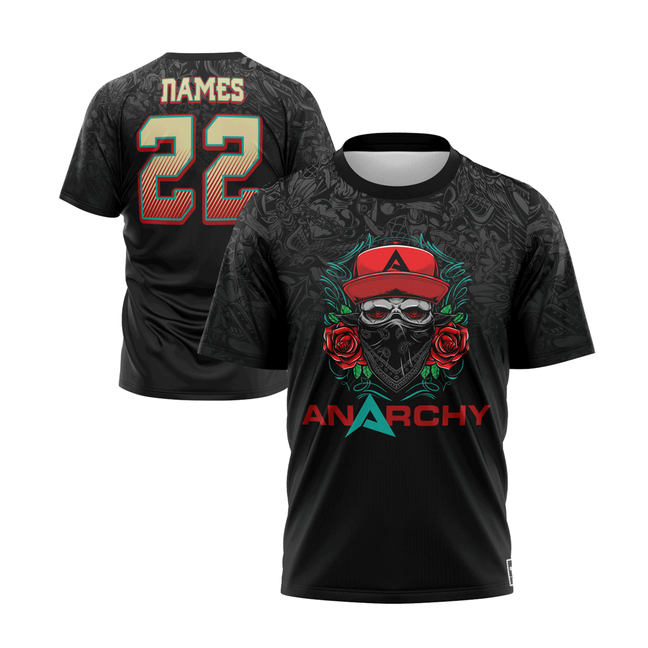 Anarchy West Coast Short Sleeve Shirt (Customized Buy-In) - Smash It Sports