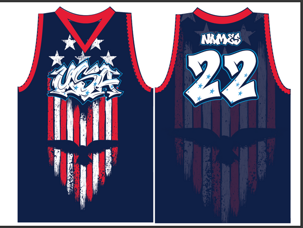 USA Basketball Jersey (Customized Buy-In)