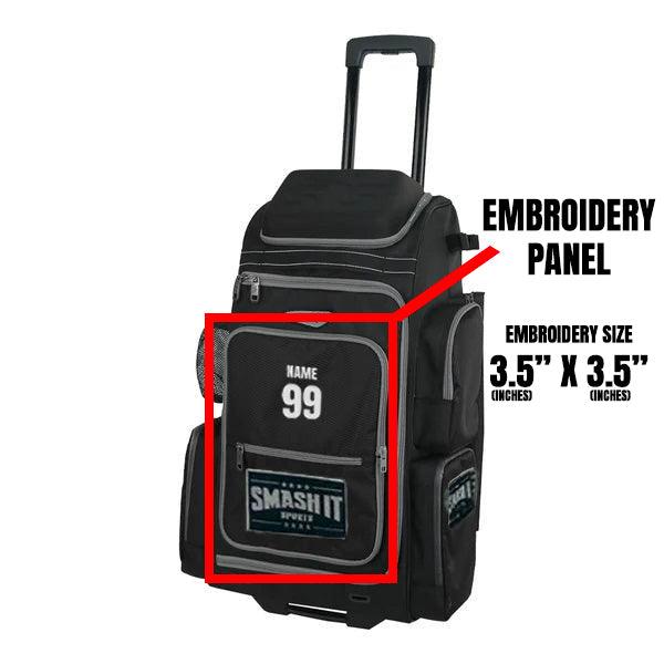 SMASH OPS Lil' Guerrilla Roller Bag - Black/Charcoal - Smash It Sports