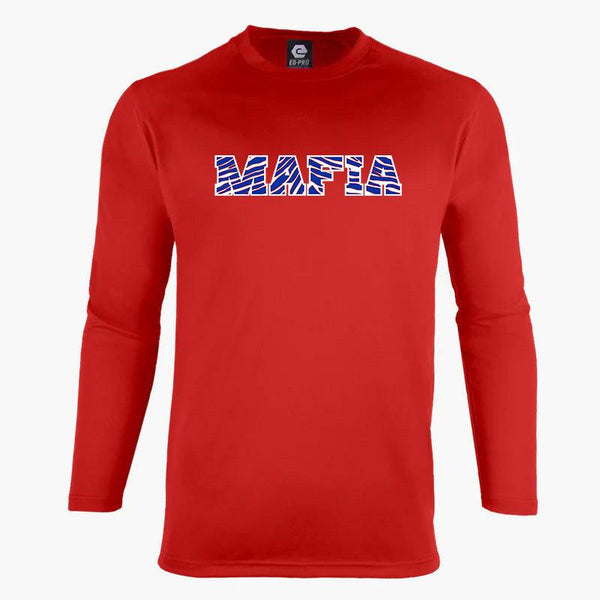 Performance Crew Neck Long Sleeve Shirt - Mafia - Red - Smash It Sports