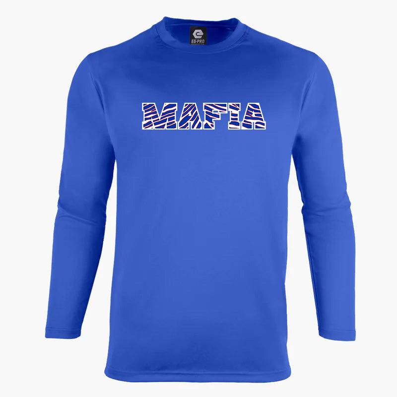 Performance Crew Neck Long Sleeve Shirt - Mafia - Royal - Smash It Sports