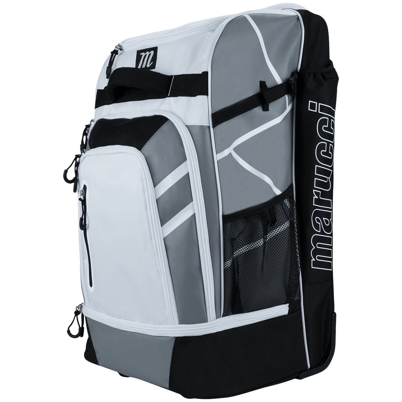 Marucci Convoy Wheeled Bat Bag Roller - White - Smash It Sports