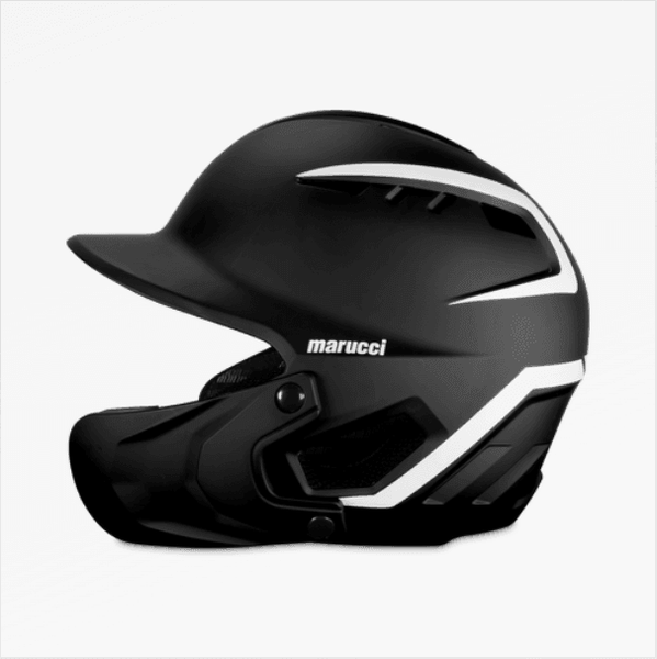 baseball style snowboard helmet Marucci Duravent Senior Batting Helmet With Jaw Guard