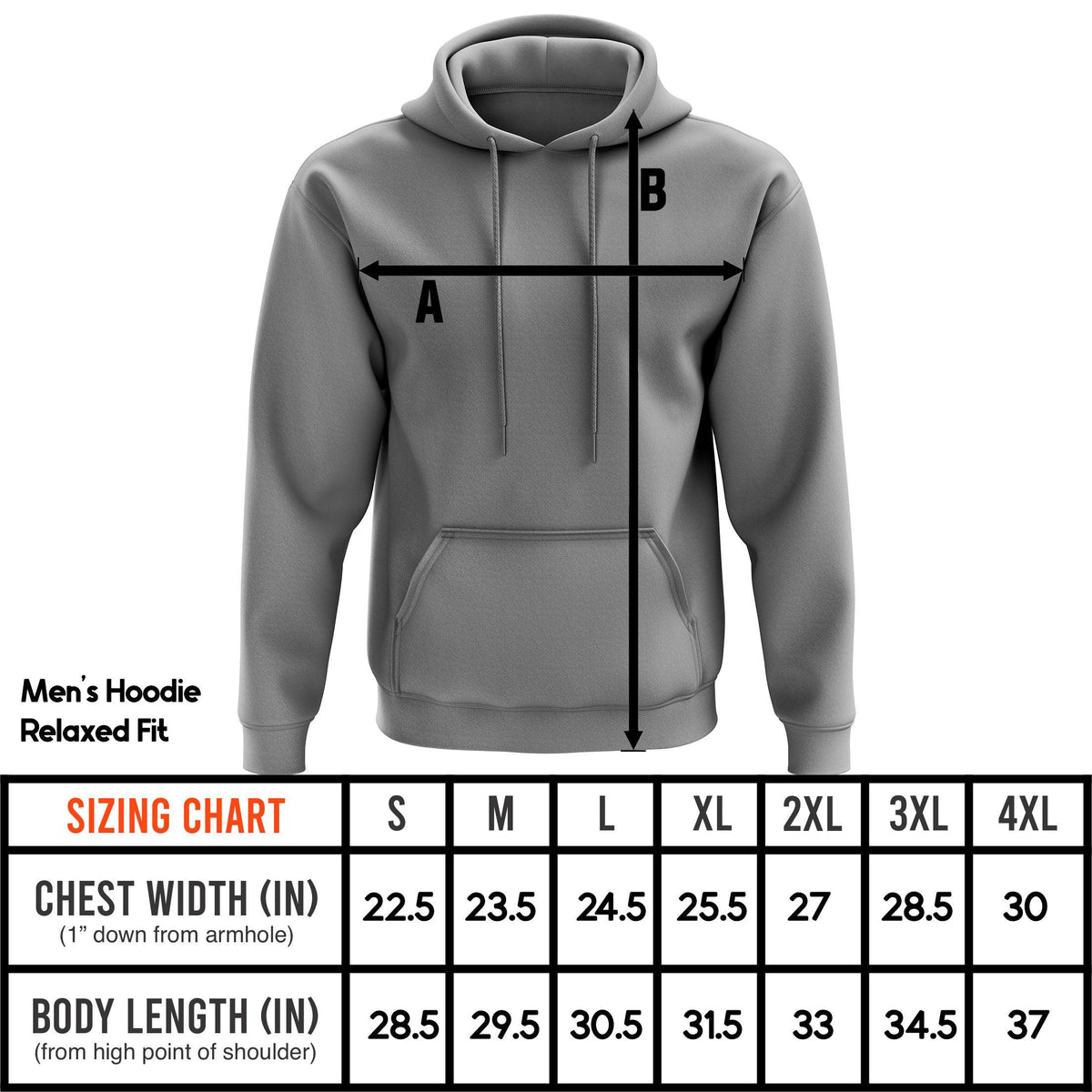 高感度ショップで2023年売れたブランド mens_hoodie_chart_87ed1153- フリース
