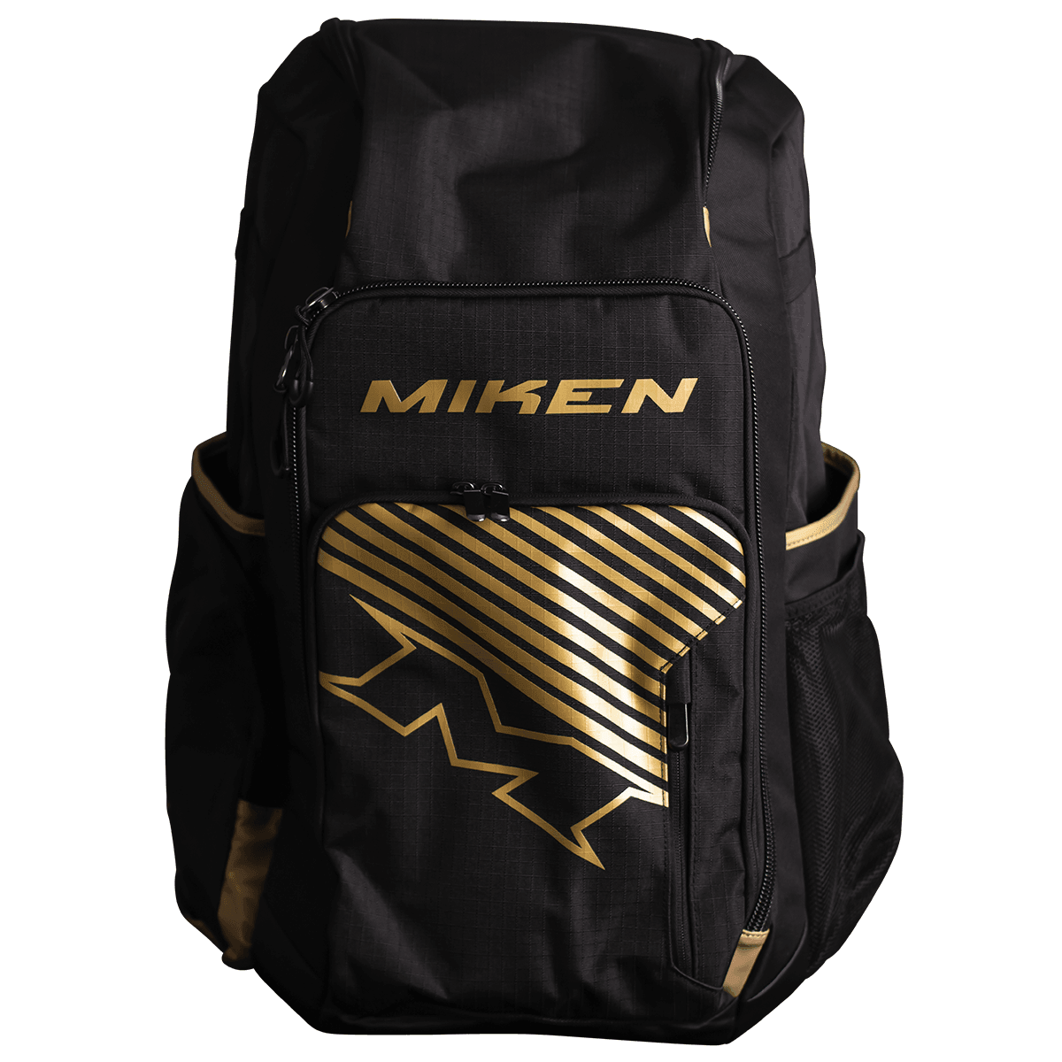 Miken Gold Edition Deluxe Slowpitch Back Pack Bag - M-DLUXBP-BKGO - Smash It Sports