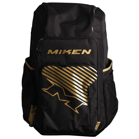 Miken Gold Edition Deluxe Slowpitch Back Pack Bag - M-DLUXBP-BKGO - Smash It Sports