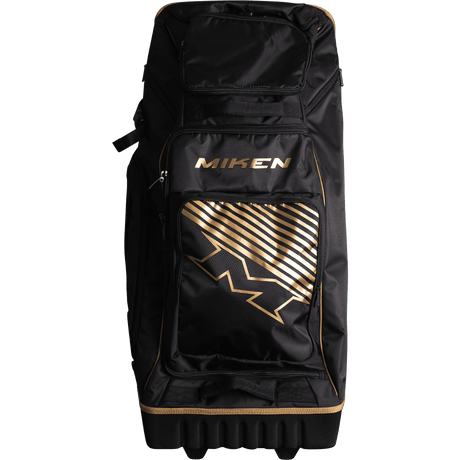 Miken Gold Edition Deluxe Slowpitch Wheeled Roller Bag - M-DLUXWB-BKGO - Smash It Sports
