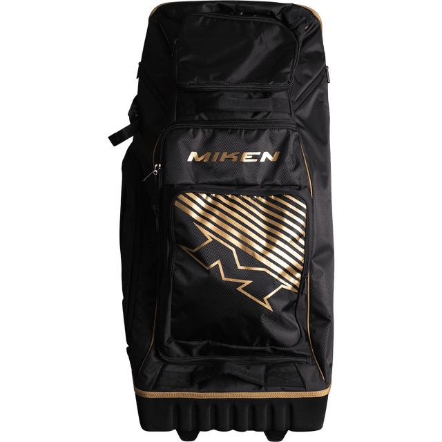 Miken Gold Edition Deluxe Slowpitch Wheeled Roller Bag - M-DLUXWB-BKGO - Smash It Sports