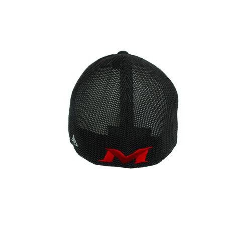Miken Hat by Pacific (404M) ALL BLACK/ RED SCRIPT - Smash It Sports