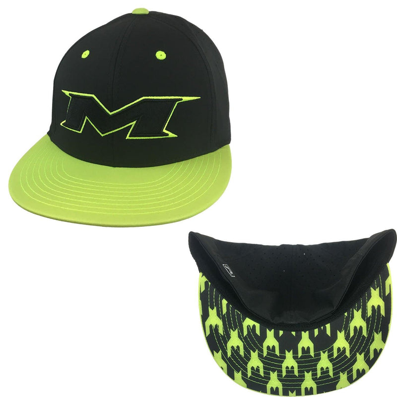 Miken Hat by Richardson (PTS30) Black/Volt Houndstooth Brim - Smash It Sports