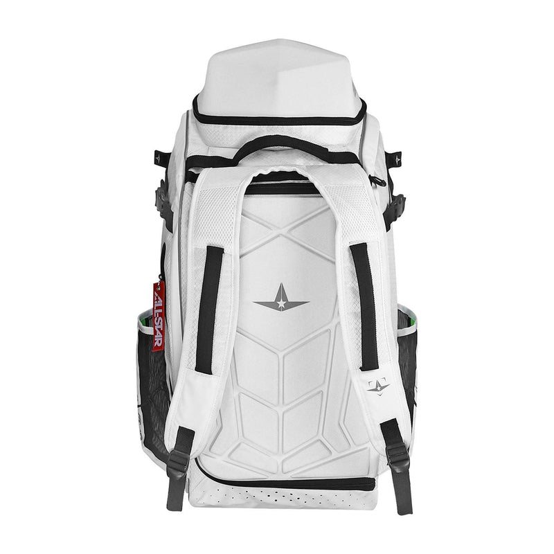 All-Star MVP Pro Series Batpack Bag - White - Smash It Sports