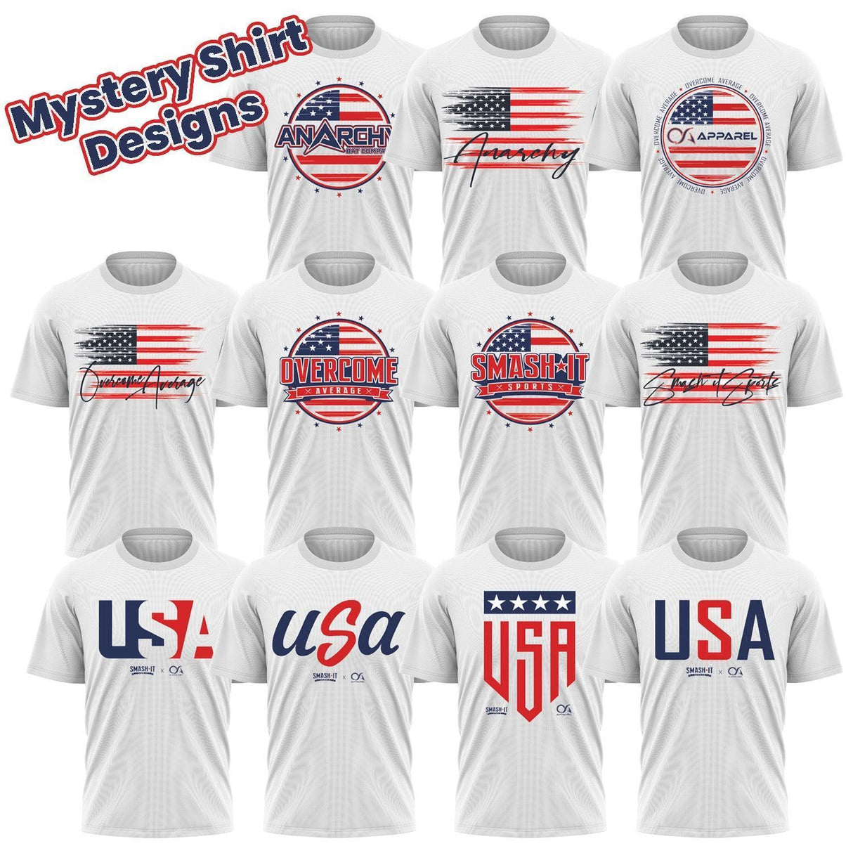 Mystery USA Theme Short Sleeve Shirt - Smash It Sports
