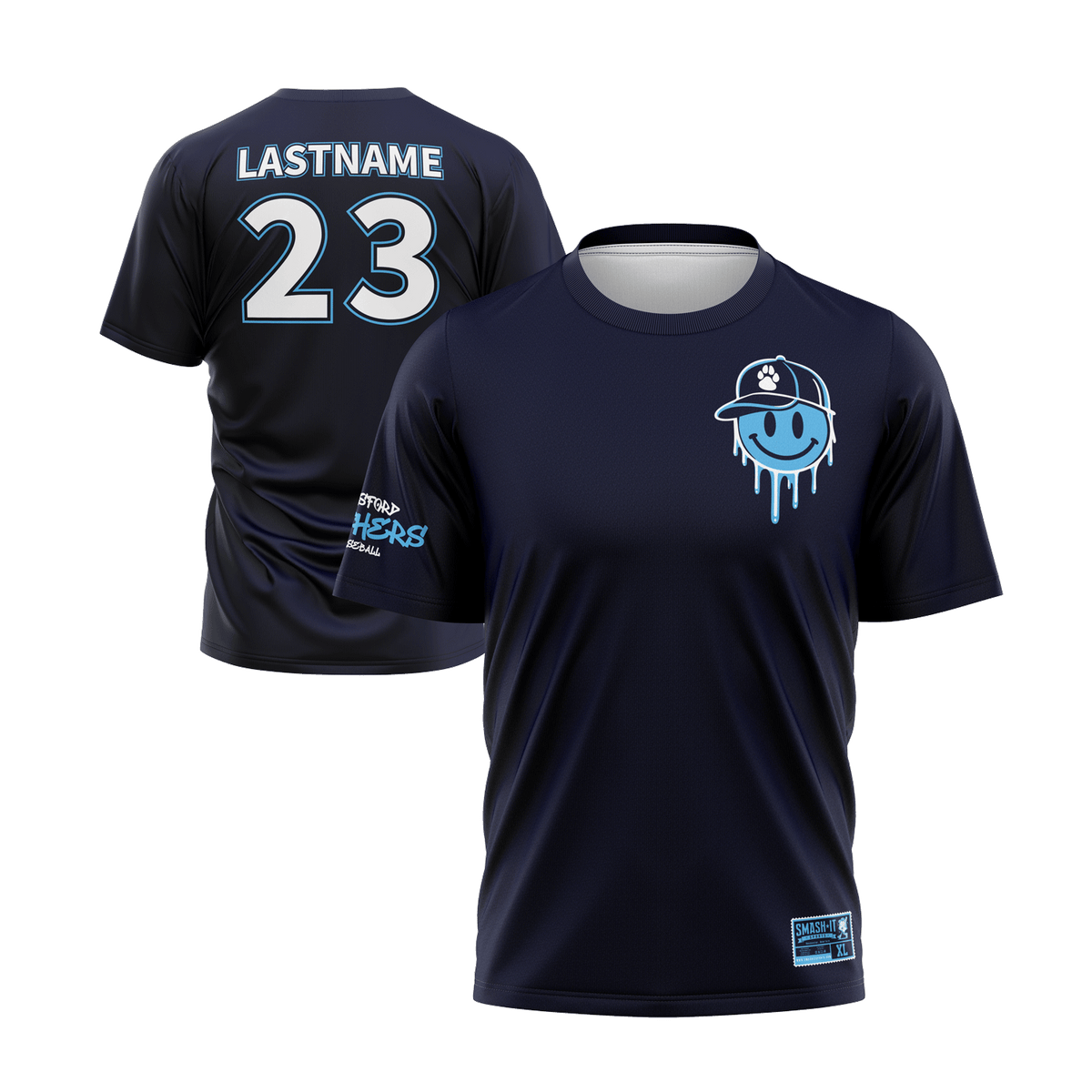 Pittsford Panthers Baseball Full Dye T-Shirt (Multiple Designs)