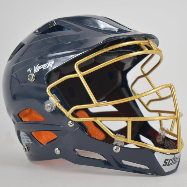 Viper Softball Pitchers Helmet - Navy/Gold - Smash It Sports