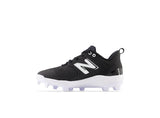 New Balance Men's Fresh Foam 3000 V6 Molded Baseball Cleats - Black with White - PL3000K6 - Smash It Sports