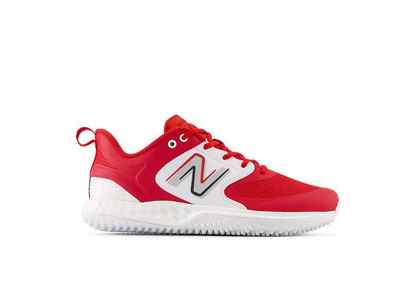 New Balance Men's Fresh Foam 3000 V6 Turf Baseball Shoes - Red with White - T3000TR6 - Smash It Sports
