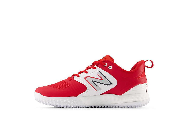 New Balance Men's Fresh Foam 3000 V6 Turf Baseball Shoes - Red with White - T3000TR6 - Smash It Sports