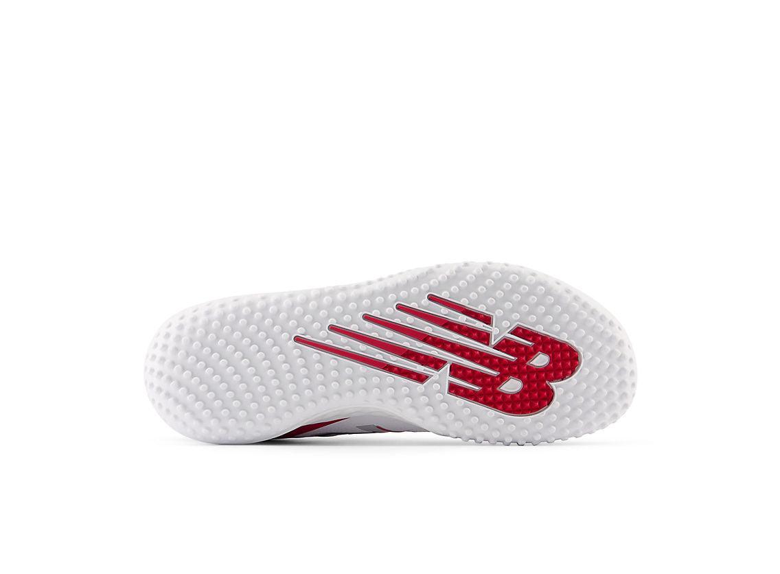 New Balance Men's Fresh Foam 3000 V6 Turf Baseball Shoes - Red with White - T3000TR6 - Smash It Sports