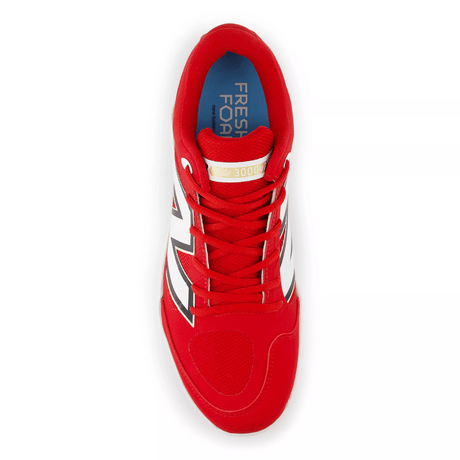 New Balance Men's Fresh Foam 3000 v7 Molded Baseball Cleats - Red - PL3000R7 - Smash It Sports