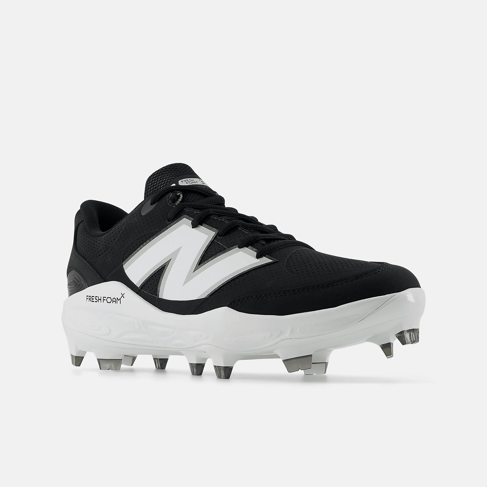 New Balance Men's Fresh Foam 3000 v7 Synthetic Molded Baseball Cleats - Black - PL3000S7 - Smash It Sports