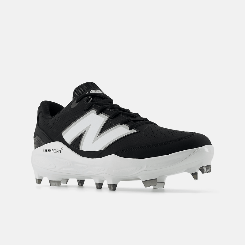 New Balance Men's Fresh Foam 3000 v7 Synthetic Molded Baseball Cleats - Black - PL3000S7 - Smash It Sports