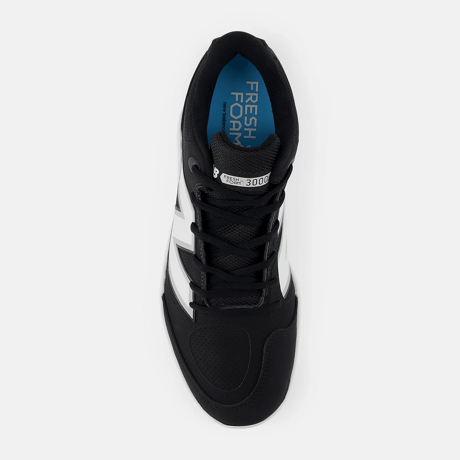 New Balance Men's Fresh Foam 3000 v7 Synthetic Molded Baseball Cleats - Black - PL3000S7 - Smash It Sports